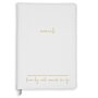 A5 Notebook Dream Big Make Moments Love Life in Pearlescent White