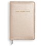 Mini Notebook 'Live Laugh Love' in Pearlescent Pink