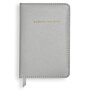 Mini Notebook 'Always Believe' in Pearlescent Silver