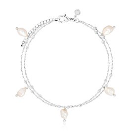 Isla Silver Pearl Multi Pearl Bracelet