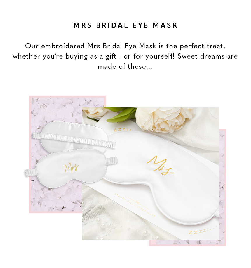 Bridal Eye Mask Mrs