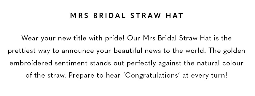 Mrs Bridal Hat