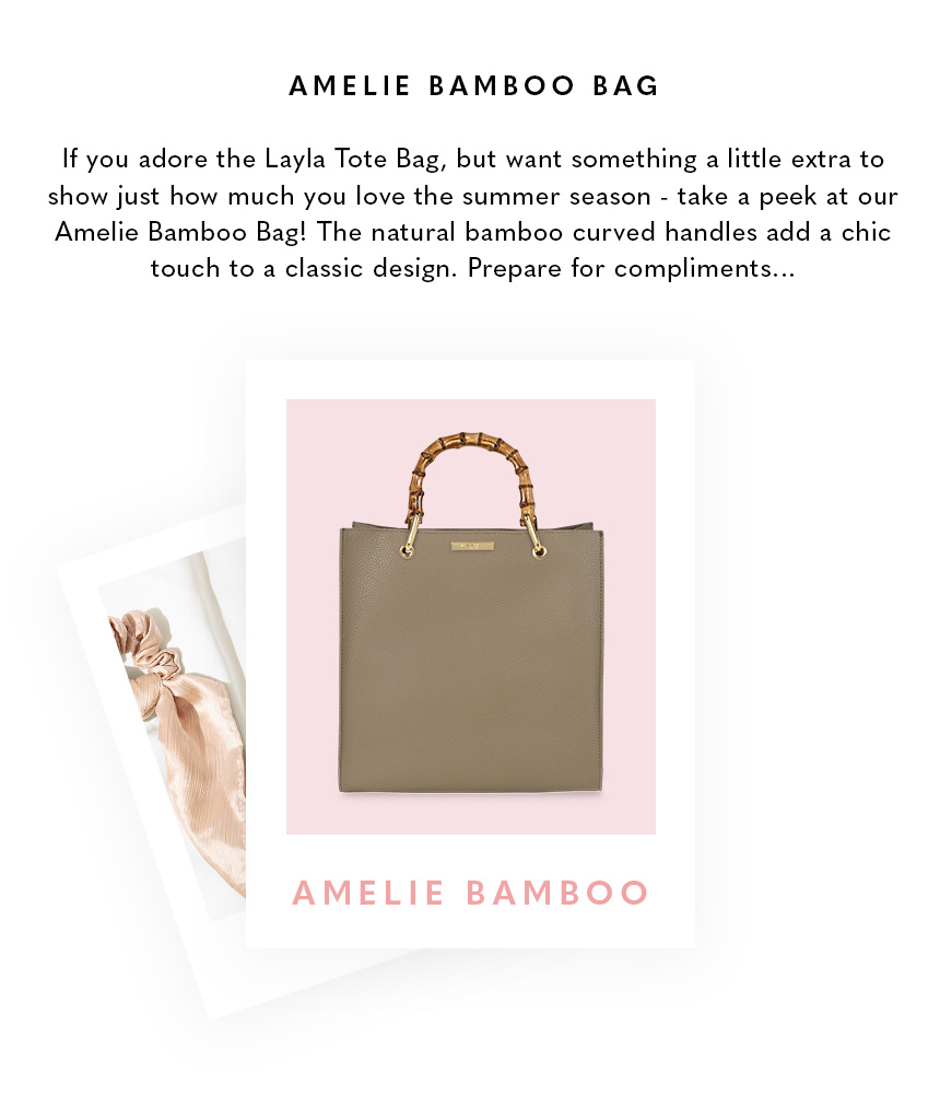 Amelie Bamboo Bag | Taupe