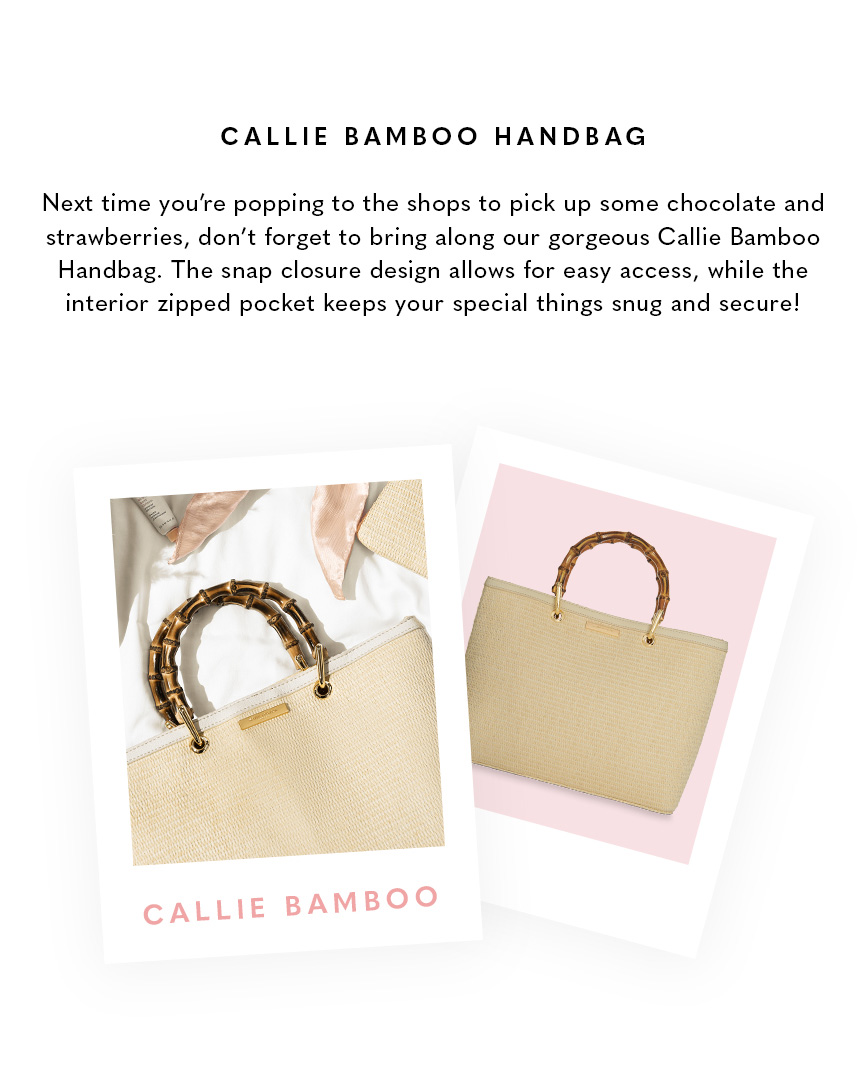 Callie Bamboo Handbag | Natural